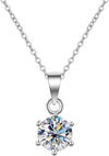 GRA Certified 2 Carat Moissanite Pendant in 925 Sterling Silver – 6 Claws - Perfect Gift for Her, Birthday/Mothers Day or any Special Occasions, Necklace for Wife/Mom/Sister etc.