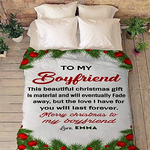 This Beautiful, Make This Christmas More Special for Your Partner, Super Soft and Warm Blankets for Couples with Customized Names, Blankets Specially Designed for Christmas