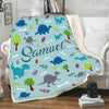 Customized Blanket with Cute Graphic, Designed Specially for Your Kids with Custom Names, Grand Kids, Toddlers, for His Her Birthday, Children's Day, Super Soft and Warm Blanket