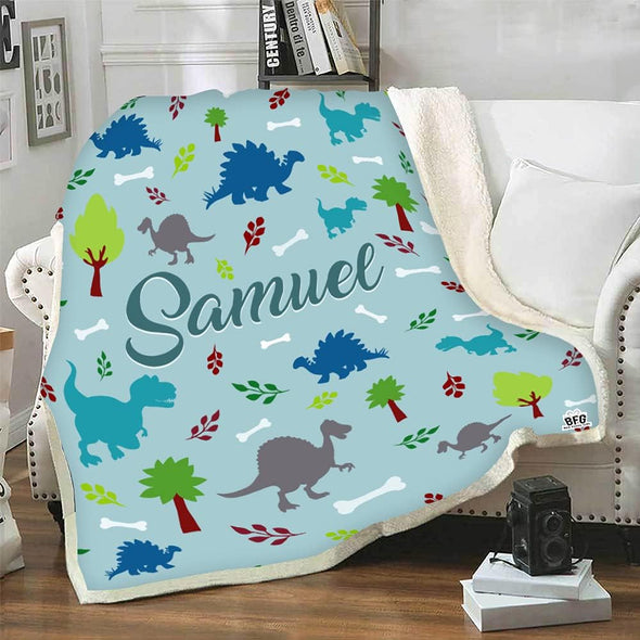 Customized Blanket with Cute Graphic, Designed Specially for Your Kids with Custom Names, Grand Kids, Toddlers, for His Her Birthday, Children's Day, Super Soft and Warm Blanket