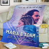 Custom Photo Blanket with Custom Name and Image, I Love You Till The End of Time, Always and Forever, Couple Gift For Birthday, Anniversary, Valentine's Day, Print in USA Fleece Blanket
