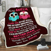 Customized Blanket for Couple with Partner's Name and with Quote, Wedding Gift, Valentine's Day Gift for Them. Supersoft Blanket