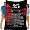 Personalized Couple Blanket - Customized Wedding Year - Premium Quality Gift for Him or Her - Ideal for Anniversaries - Luxuriously Soft and Cozy Throw