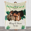 Couples' Customized Name, Est and Photo Blanket, Always & Forever, Premium Print Present for Birthday, Thanksgiving, Christmas and Valentine's Day, Ultra-Soft Fleece Blanket