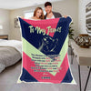 Personalized 'I Will Always Be with You' Couple's Blanket with Partner's Name - Custom Gift with Quotes for Wedding or Valentine's Day - Cozy and Thoughtful Gift Idea