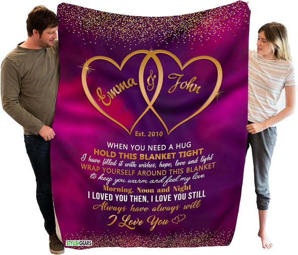 Girlfriend Premium Blanket, Premium Blanket, Blankets for Girlfriend, The Closest One to Your Heart Premium Blanket Couple, Couple Gifts, Presents from Love