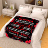 Believe Deep in Your Heart, Customized Blanket for Couple, with Partner's Name and with Quotes, Wedding Gift, Valentine's Day Gift Super Soft and Cozy Blanket