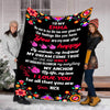 Customized Blanket for Couple, with Partner's Name and with Quotes, Wedding Gift, Valentine's Day Gift Super Soft and Cozy Blanket