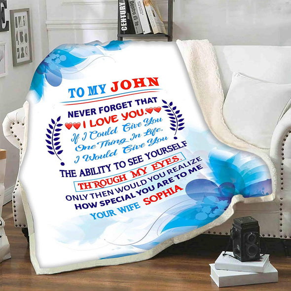 Customized Blanket for Couple, with Partner's Name and with Quotes, Wedding, Valentine's Day Gifts for Them Super Soft and Cozy Blanket