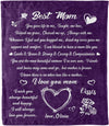 Personalized Blanket for Mom, Mother's Day Gift from Son/Daughter,  Custom Kids Name , Super Soft and Warm Blanket