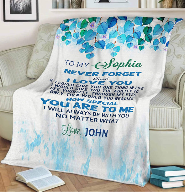 Personalized Couple's Blanket: Custom Gift with Partner's Names and Quotes - Perfect for Weddings, Valentine's Day - Luxuriously Soft and Cozy Throw