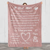 Personalized Blanket for Mom, Mother's Day Gift from Son/Daughter,  Custom Kids Name , Super Soft and Warm Blanket