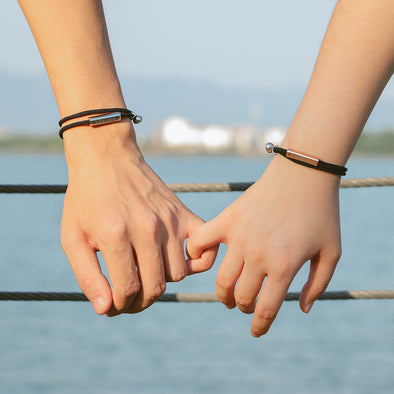 Stainless Steel Magnet Attractive Couple Bracelet