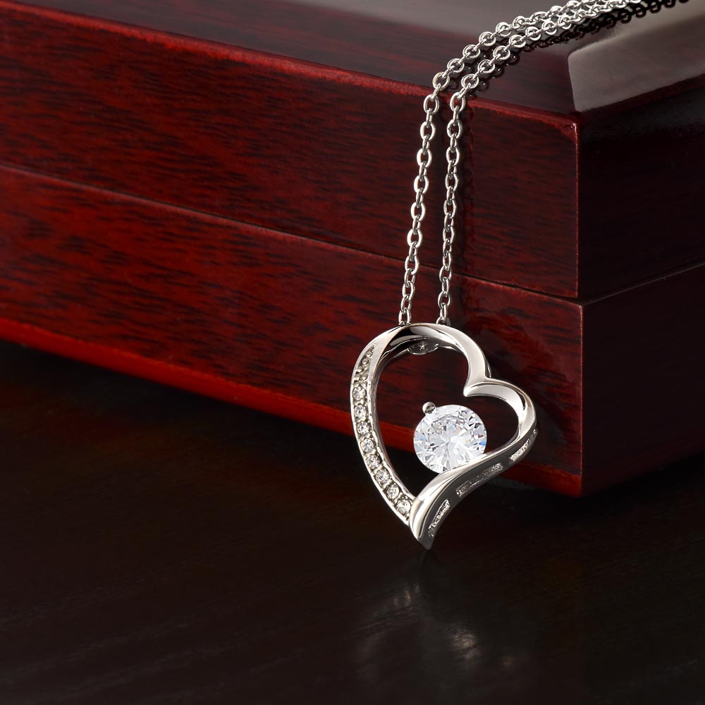 TO MY SOULMATE, FOREVER LOVE NECKLACE WITH BEAUTIFUL MESSAGE CARD FOR GIRLFRIEND/WIFE, UNIQUE GIFT FOR HER, BIRTHDAY GIFT AND ANNIVERSARY, FOREVER AND ALWAYS