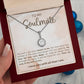 TO MY SOULMATE, ETERNAL HOPE NECKLACE, UNIQUE GIFT WITH MESSAGE CARD,  ANNIVERSARY AND BIRTHDAY GIFT HER, NECKLACE JEWELERY