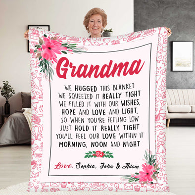 "We Hugged This" Custom Blanket - Perfect Christmas Gift