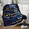 To My Sister I Love You Personalized Blanket