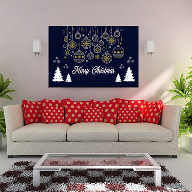 Merry Christmas Wall Art Canvas Print