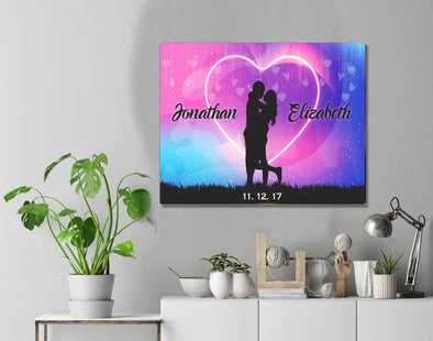 Custom Canvas Wall Art - Made For Each Other